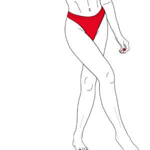 Bikini french z tyłem + całe nogi