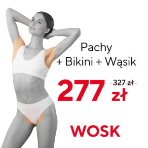 Bikini brazylijskie + pachy + wąsik